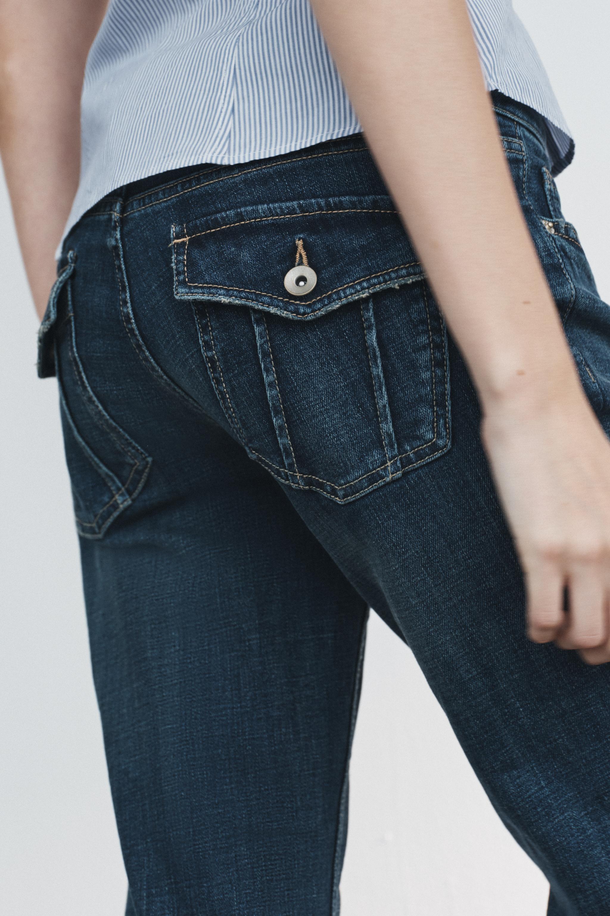 TRF LOW-RISE BOOTCUT JEANS